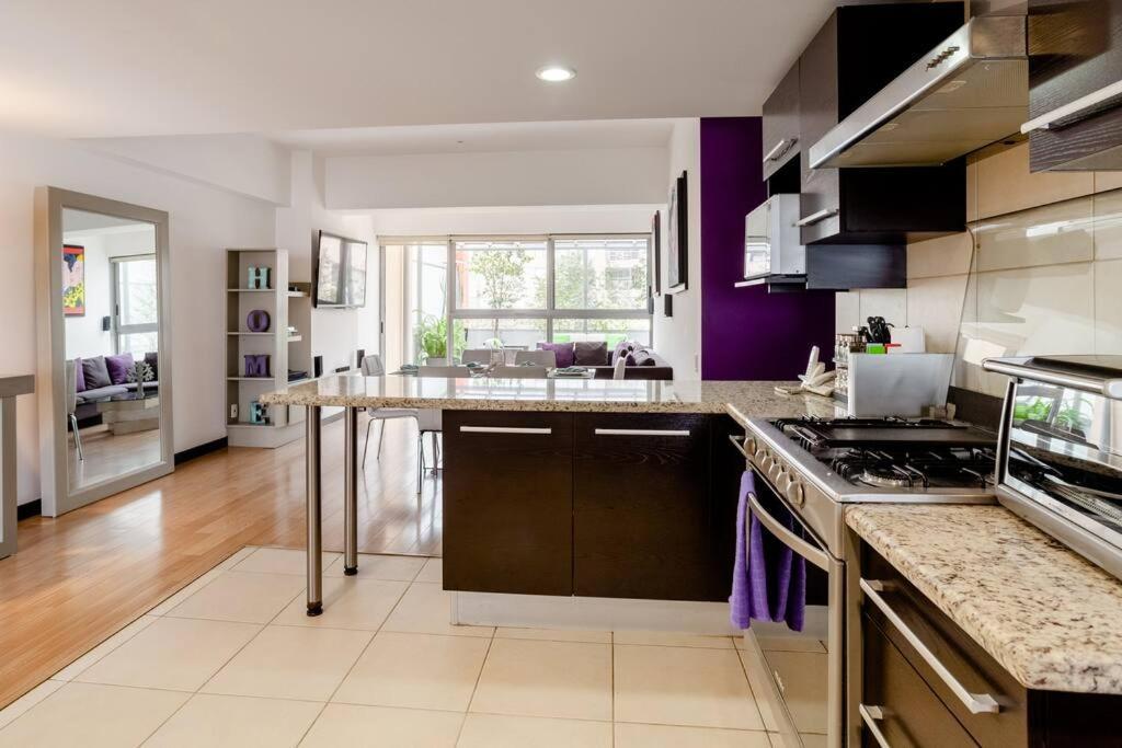 Beautiful Apartment In Polanco Area With Amenities Kota Meksiko Bagian luar foto