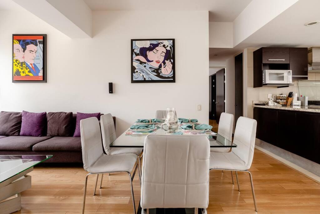 Beautiful Apartment In Polanco Area With Amenities Kota Meksiko Bagian luar foto